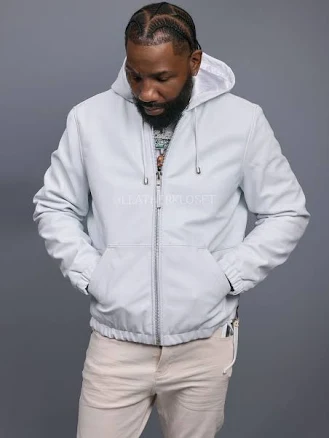 Leather Hoodie