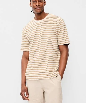 Old Navy Men's Textured-Knit Striped T-Shirt