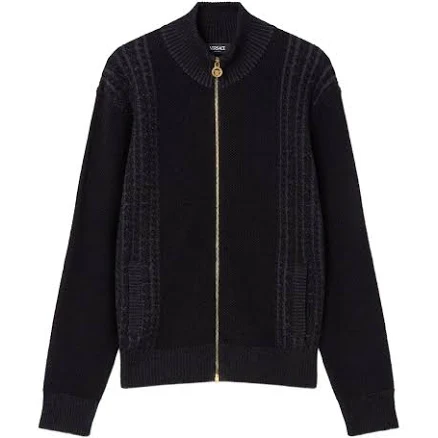 Versace - Medusa cardigan - men - Fabric - 48 - Grey