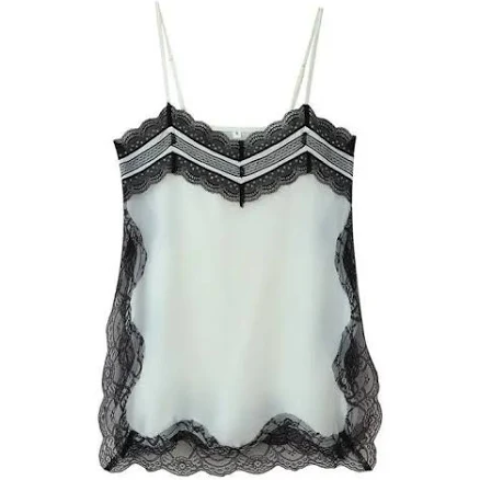 Women's Soera Diane Lace Trim Cami Top Delicate Lace Trim Camisole Tank Top