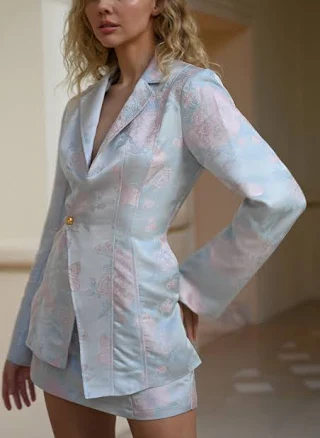 Yellow The Label Sylvie Asymmetrical Jacket