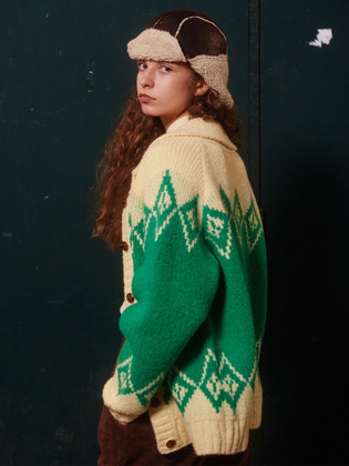 Alpaca Dia Jacquard Cardigan