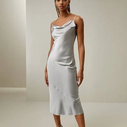 LilySilk Cowl Neck Dress Ladies