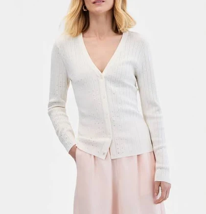 INC International Concepts Women's Crystal Embellished Cardigan Sweater