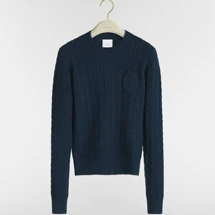 DIOR Women's Médaillon Cable-Knit Sweater