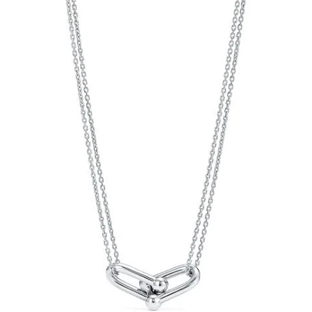 Tiffany HardWear Sterling Silver Large Double Link Pendant