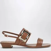 ROGER VIVIER - Belle Vivier leather mules Cognac