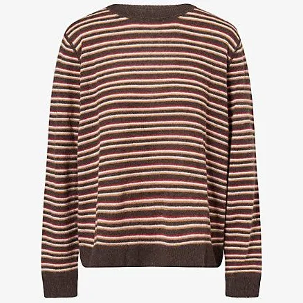 Reformation Women's Cashmere Multi Stripe Sweater