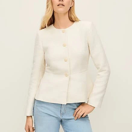 Ann Taylor Women's Tweed Peplum Jacket