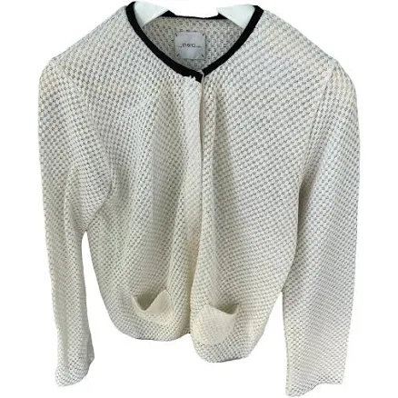 M International Cropped Cotton Knit Jacket