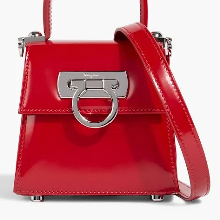 Ferragamo Women Iconic Top Handle (XS) Red