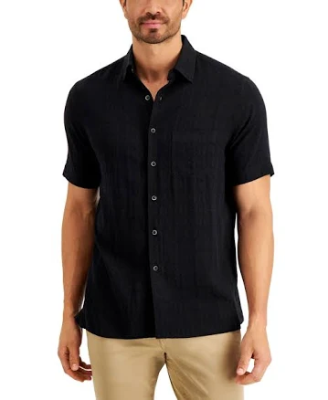 Club Room Men's Wicker Silk Casual Shirt