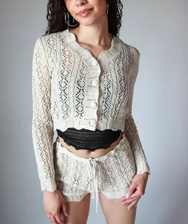 Diamond Knit Cardigan