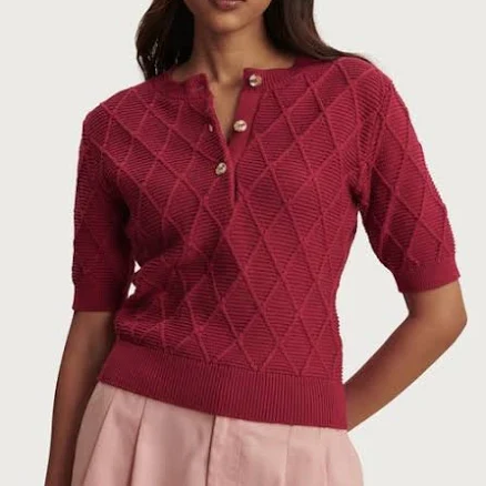 Varley Women's Merryn Diamond Knit Sweater