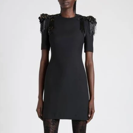 Valentino Women's Embellished Crepe Couture Minidress