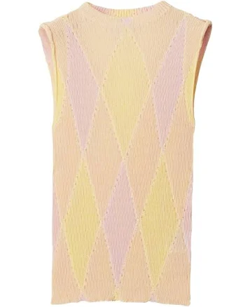 Burberry Women's Argyle Intarsia-knit Top