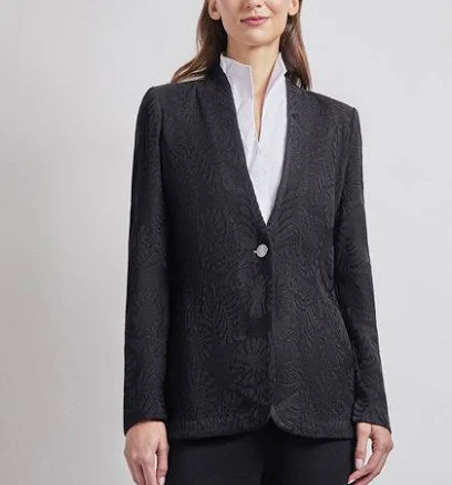 Tailored Fit Jacquard Knit Jacket