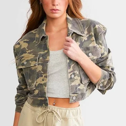 HIDDEN Women's Cotton Camo Denim Jacket