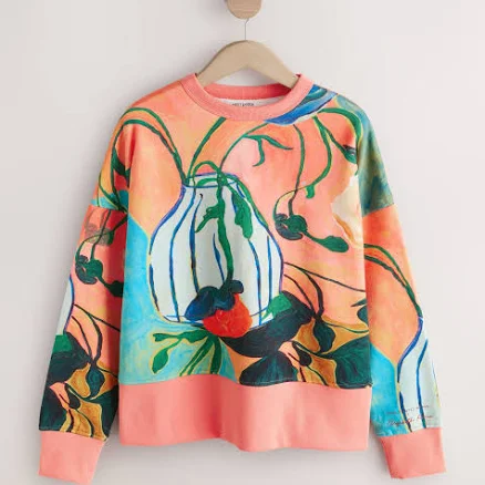 Elizabeth Power Printed Cotton Sweatshirt