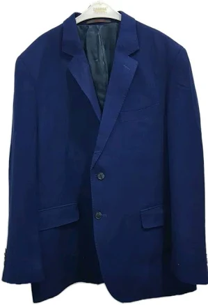 Louis Feraud Paris Men's Blue Blazer 100% Super 110's Wool Jacket Eu