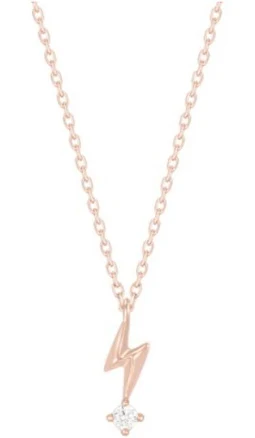 J.estina Jete 14k Necklace Jjjtnq2bs004r4400 14k Rose Gold Cubic