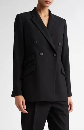 Partow Women's Steph Double Breasted Virgin Wool Blazer