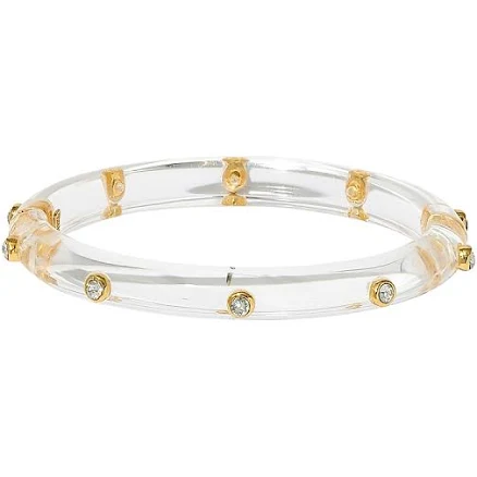 Women's Alexis Bittar Crystal Studded Lucite Hinge Bracelet