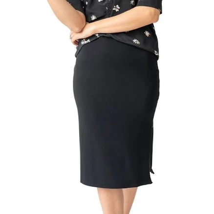 Gibsonlook Women's Essential Zip Pencil Skirt