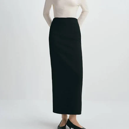 Tailored & Elegant Desy Zip Slit Pencil Skirt