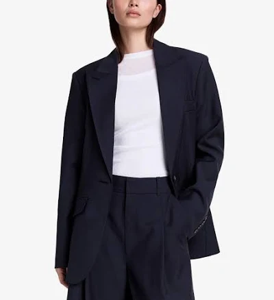 SMYTHE Oversized Layered Blazer with Detachable Vest