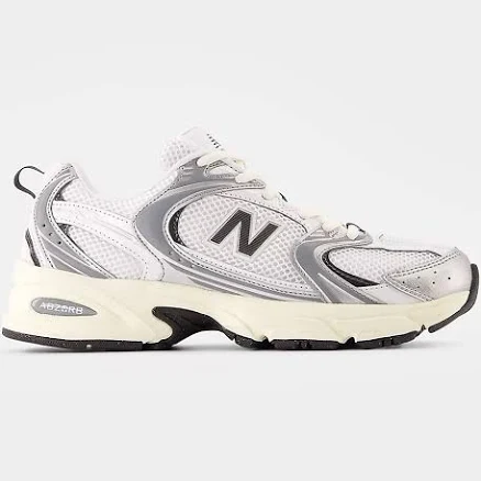 New Balance 530 Womens Shoes - White/silver - Size: 8.5