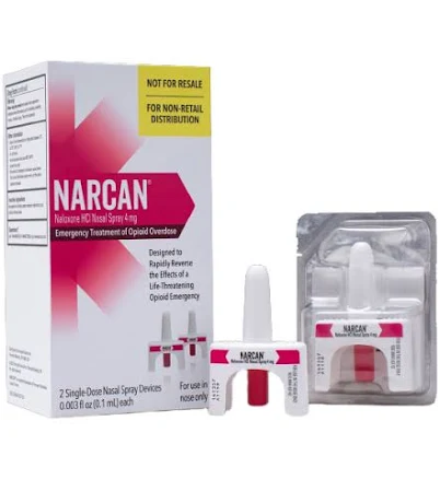 Narcan Nasal Spray 4 mg (2 Doses)