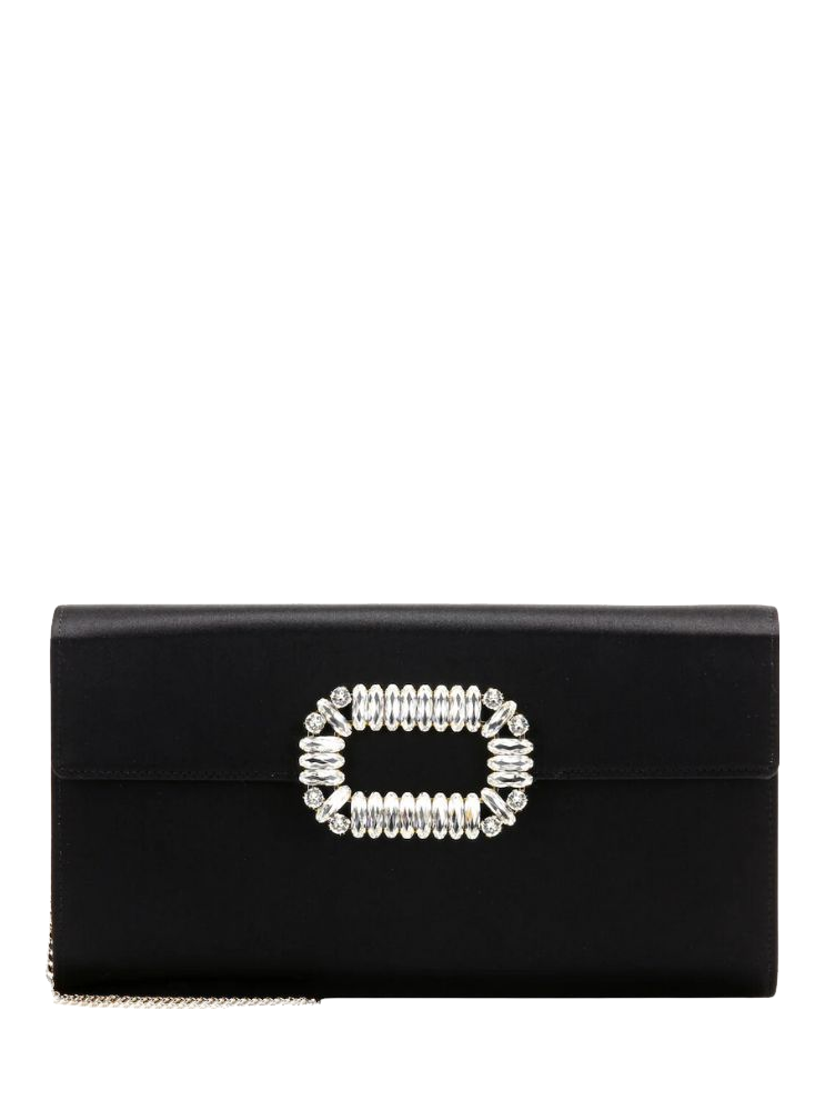Crystal Buckle Envelope Clutch
