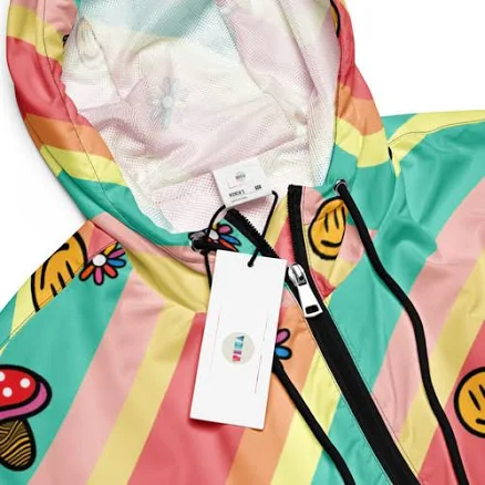 Mushy Trippy Women’s cropped windbreaker