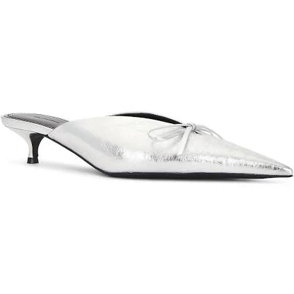 Balenciaga - Women's Knife Bow Mule 36.5 / Silver
