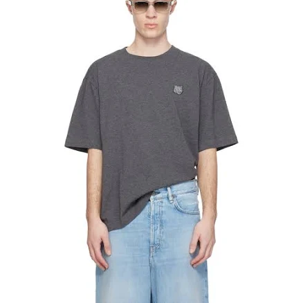 Maison Kitsuné Gray Fox Head Oversize T-shirt