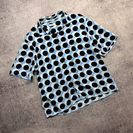 Sandro Paris Polka Dot Print Shirt Size M