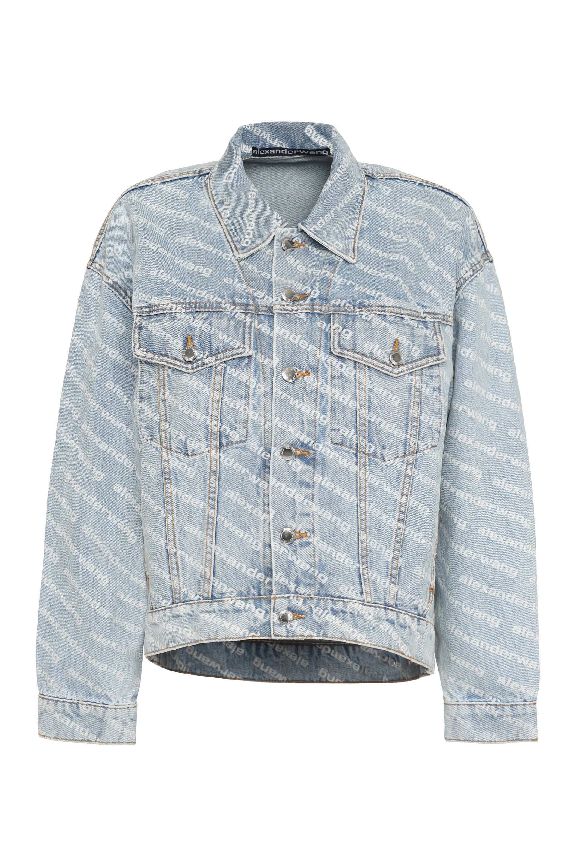 Smoke-print Denim Jacket
