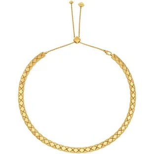 CHANEL Coco Crush supple short necklace Quilted Motif