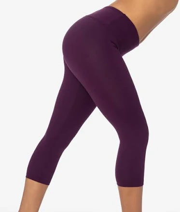 RAW346 - Performance Cropped Legging, Plum / XS