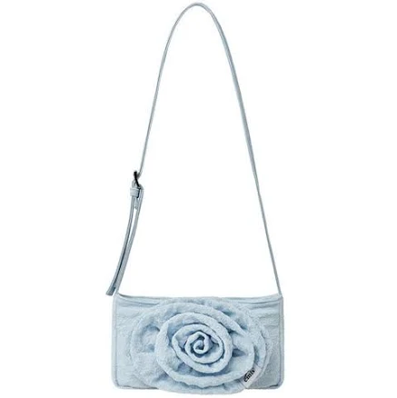 Emis Corsage Flat Bag-Sky Blue