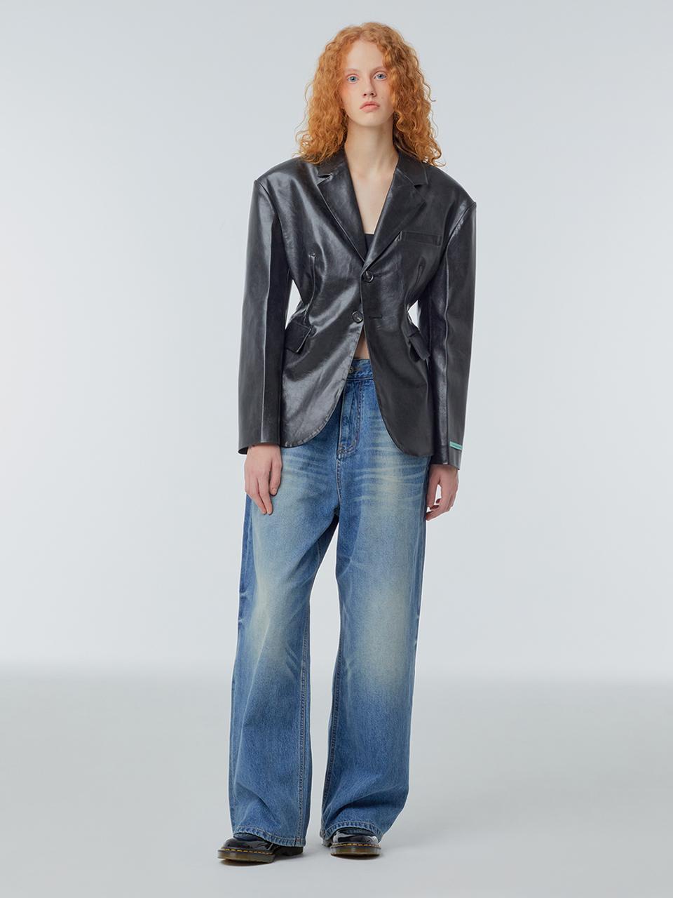 Washed Wide Leg Jeans