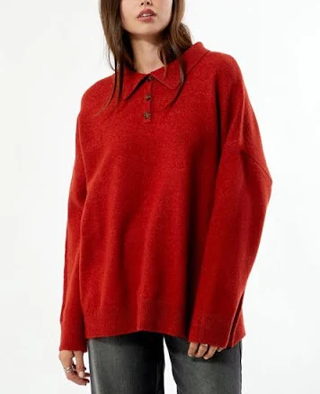 PacSun Women's Jesse Knit Polo Sweater