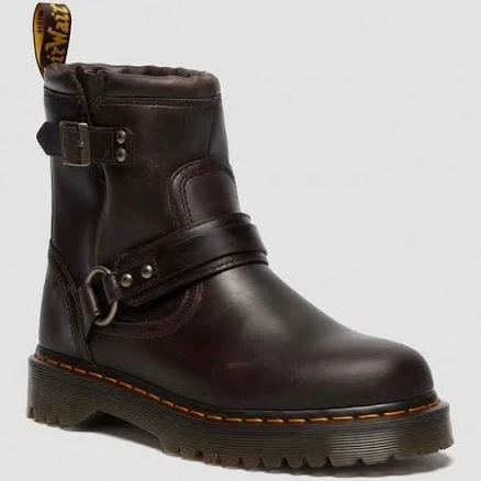 Dr. Martens, Anistone Harness Boots in Brown, Size 7, Leather