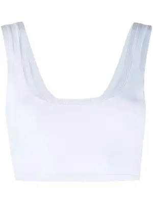 Branded-waistband Cropped Top