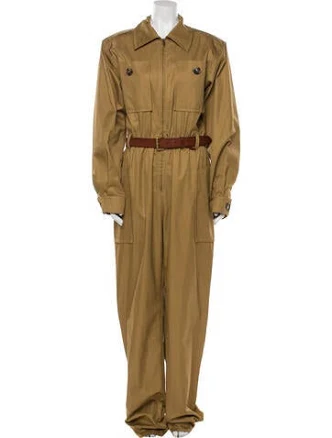 Saint Laurent Jumpsuit in Brown, Women's US10, FR42 | L