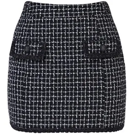 J.Jane Double Tweed H Line Skirt