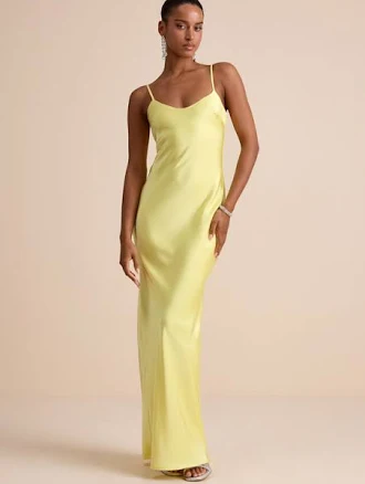 Lulus Satin Slip Maxi Dress