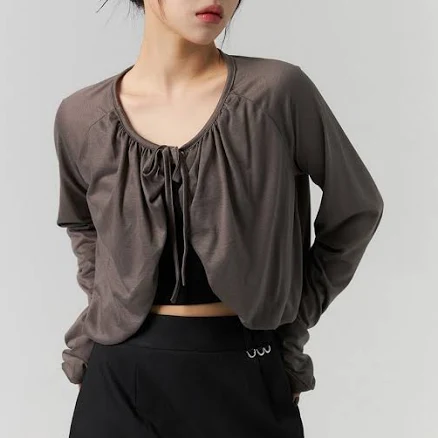 Ribbon Tie Bolero Cardigan