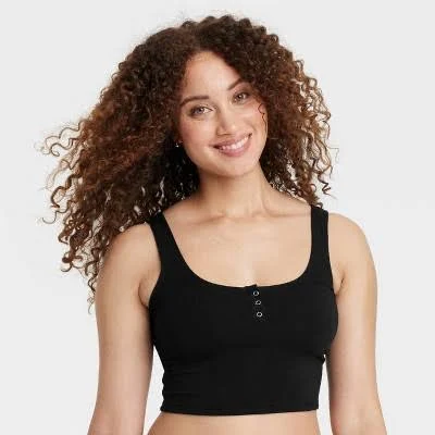 Auden Women's Cropped Modal Blend Tank Top